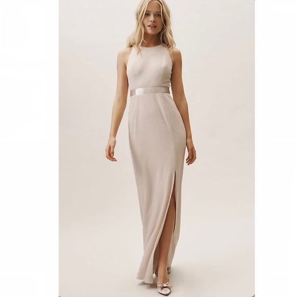 BHLDN Adrianna Papell Idris Dress in Champagne - Picture 2 of 16
